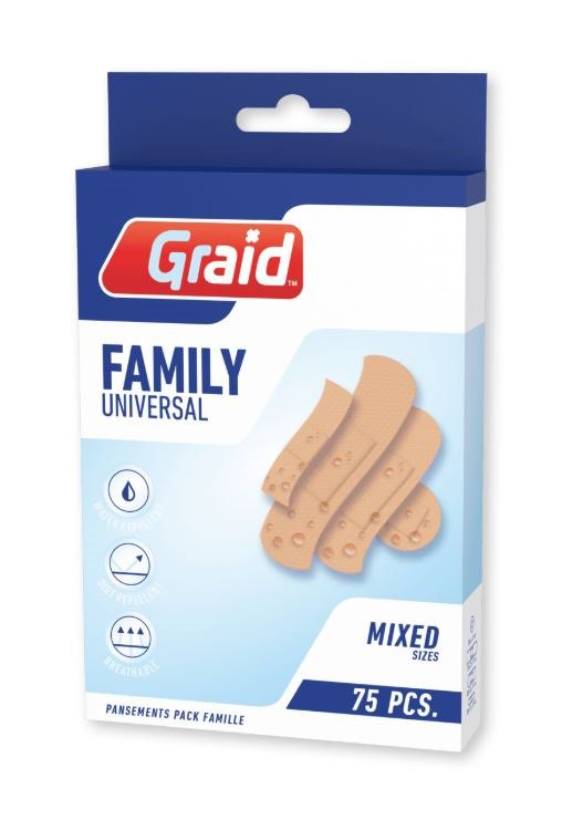 Skyndiplástur, Family pack 75 stk