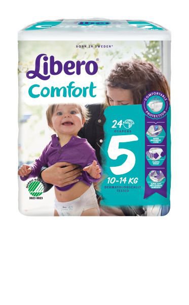 Libero 5 Comfort,10-14kg 24stk (8ík)