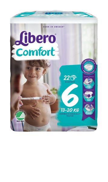 Libero 6 Comfort, 13-20kg 22stk (8ík)