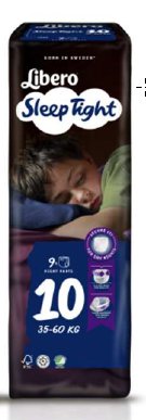 Libero Sleep Tight 10, 35-60kg 9stk (6ík)