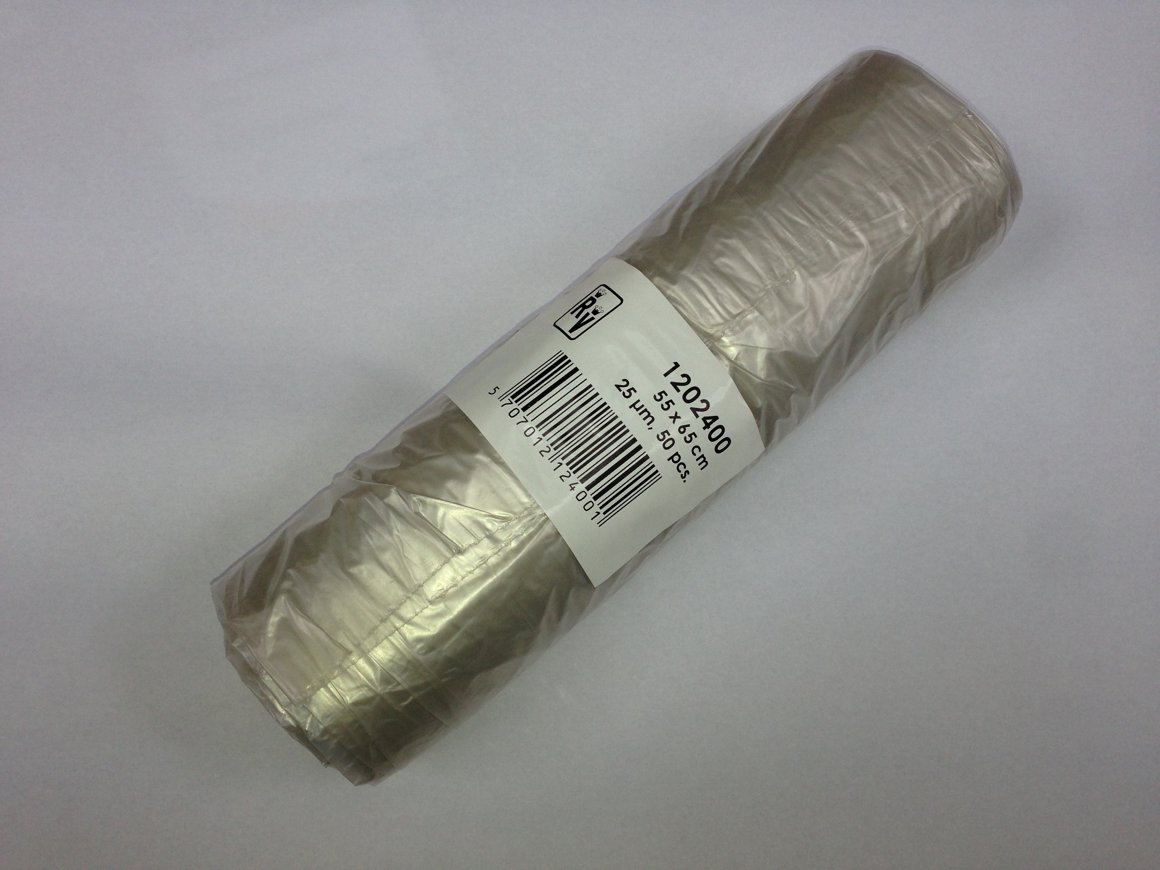 RV poki 55x65cm glær 25my 50stk Blái engillinn