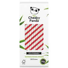 The Cheeky Panda bambus sogrör 6mm rau. 250stk