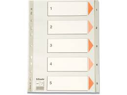 Esselte A4 Milliblöð 1-5