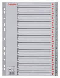 Esselte A4 Milliblöð 1-31 