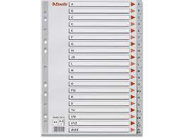Esselte A4 Milliblöð A-Ö
