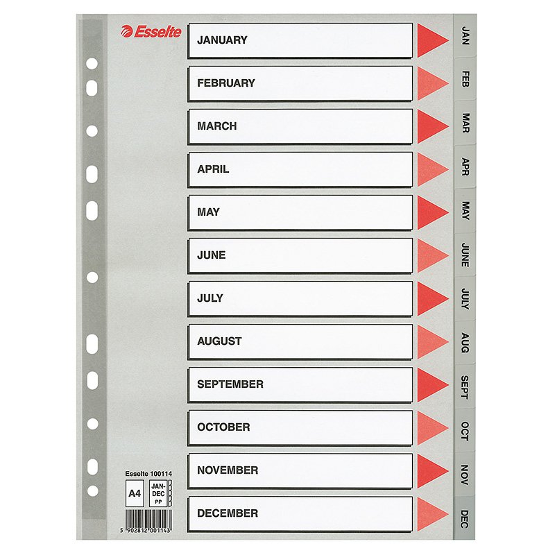 Esselte A4 Milliblöð Jan-des