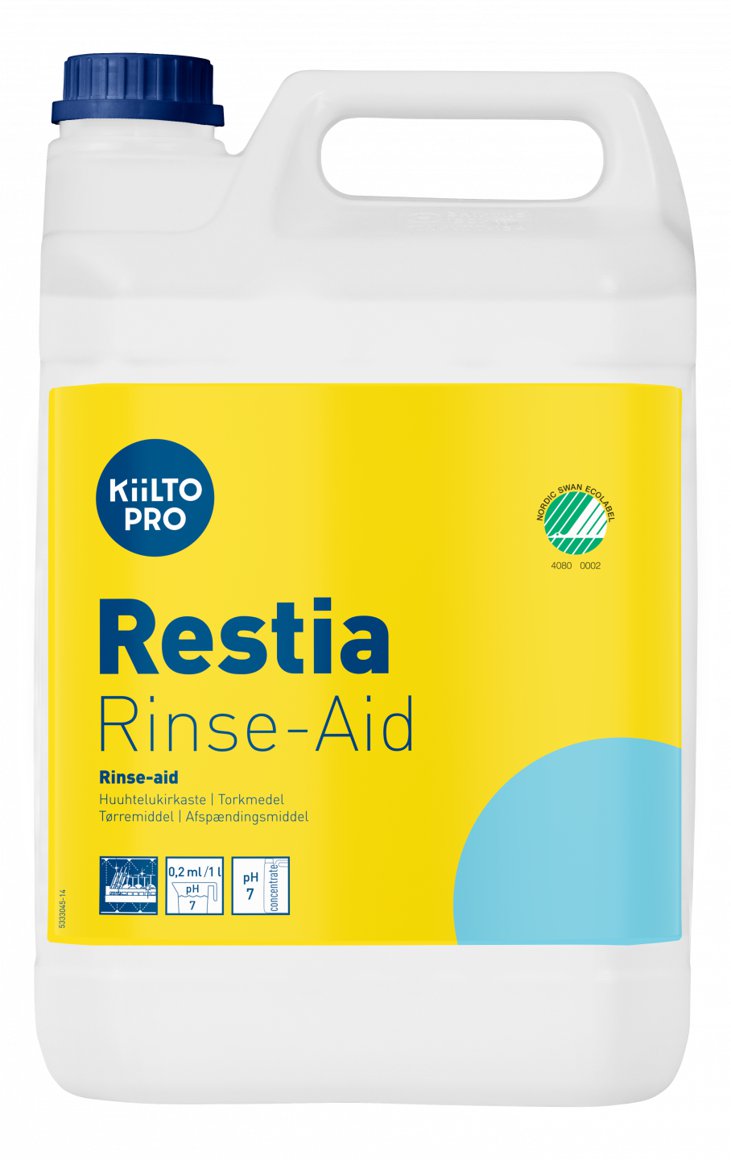Kiilto Restia Rinse-Aid uppþvottagljái S 5l