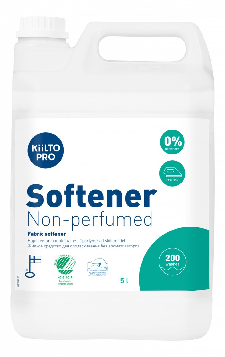 Kiilto Pro Soft Pure mýkingarefni ilmefnalaust S 5l