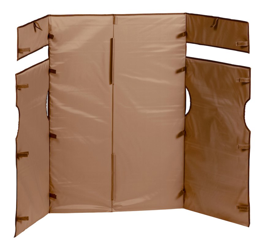 Filmop tauhliðar á Morgan hótelvagn 612, brúnt