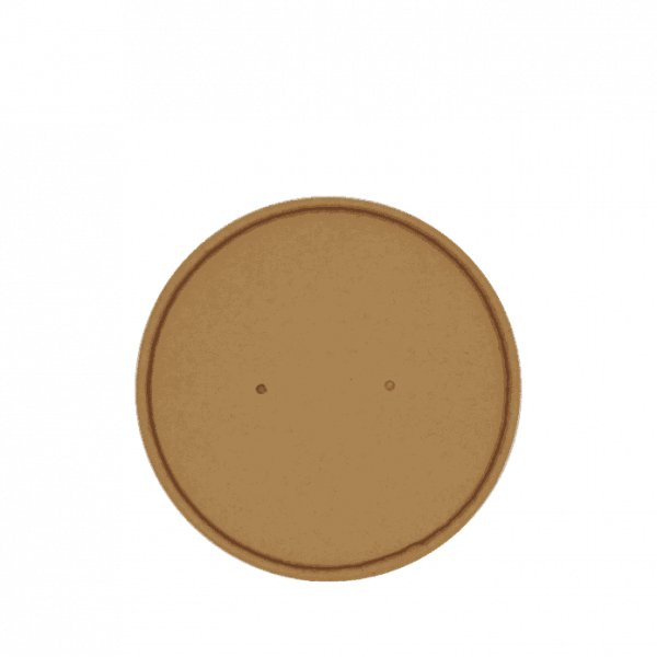 Lok á salatbox kringlótt bioware 500-1000ml 25stk